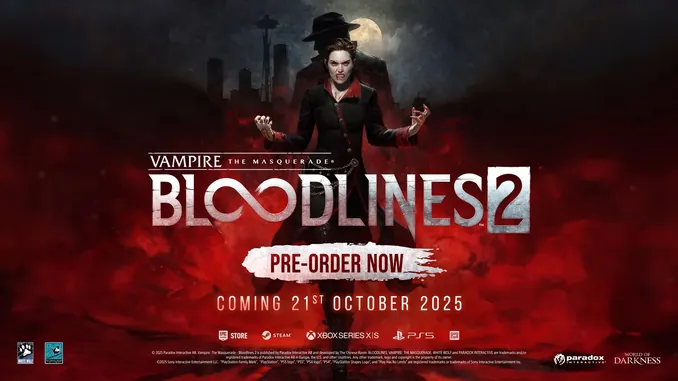 Vampire The Masquerade Bloodlines 2 retail leaks show only 15 preorders across nearly 50 game stores.