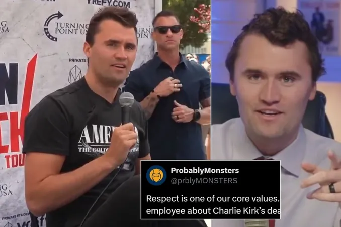 PROBABLY MONSTERS Fires Employee After Sick Charlie Kirk Death Jokes Spark Outrage Online